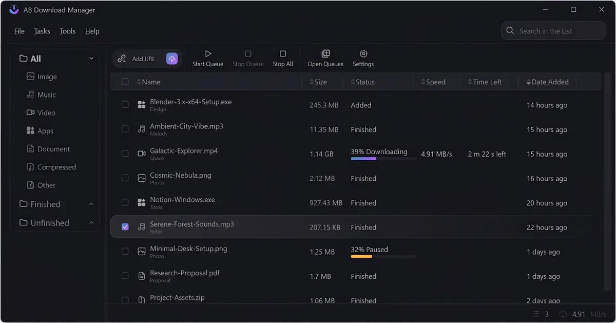 AB Download Manager