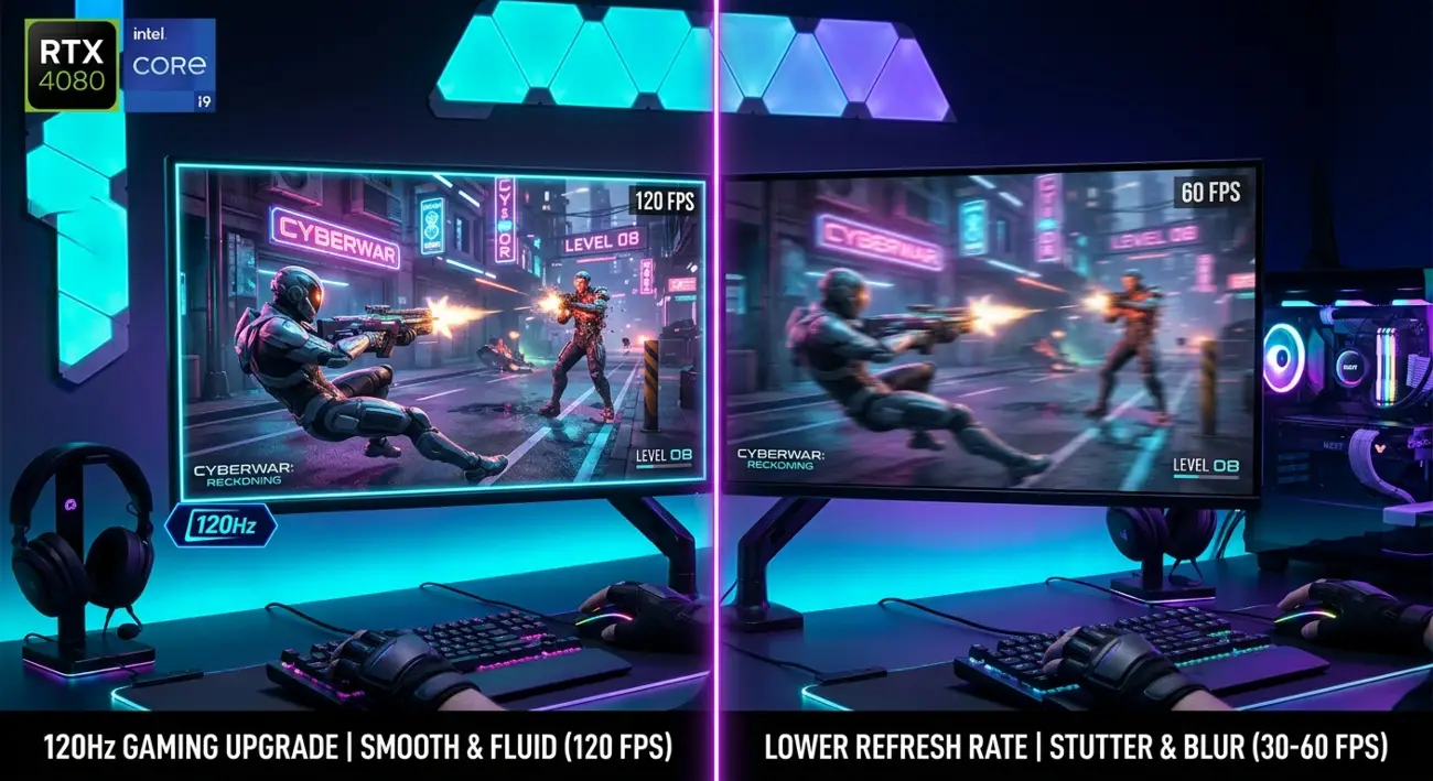 120Hz Gaming Upgrade Comparison