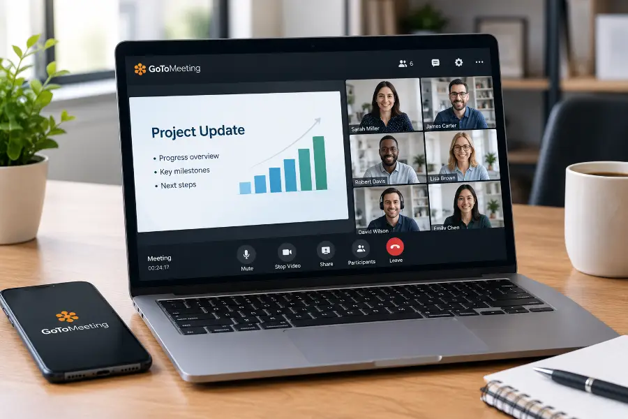 GoToMeeting επαγγελματική πλατφόρμα τηλεδιάσκεψης