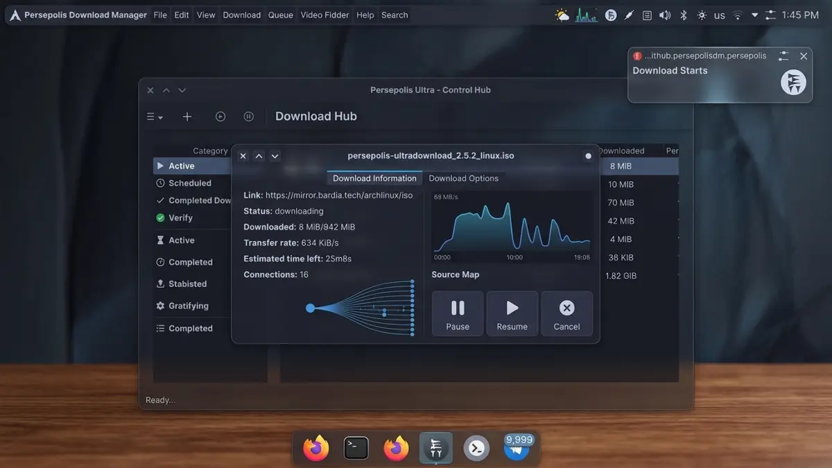 Persepolis Download Manager