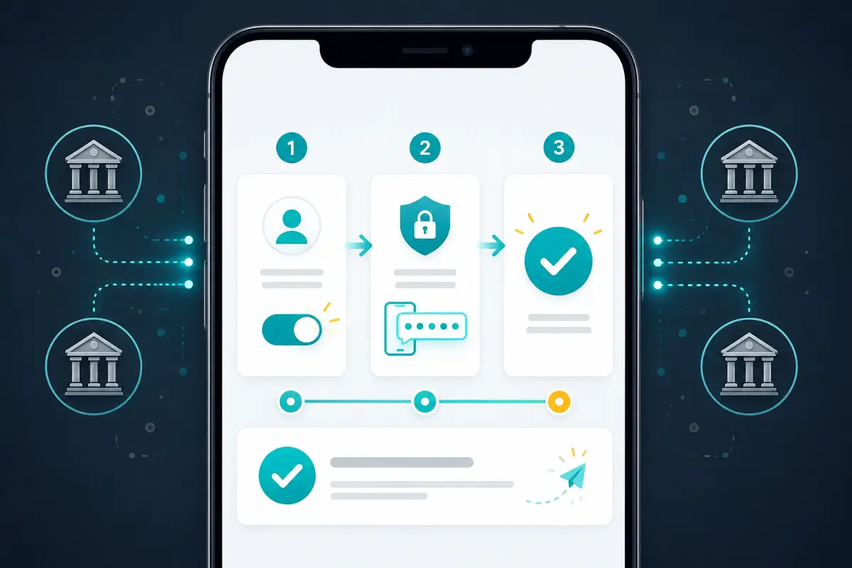 Βήματα ενεργοποίησης IRIS μέσα από εφαρμογή mobile banking