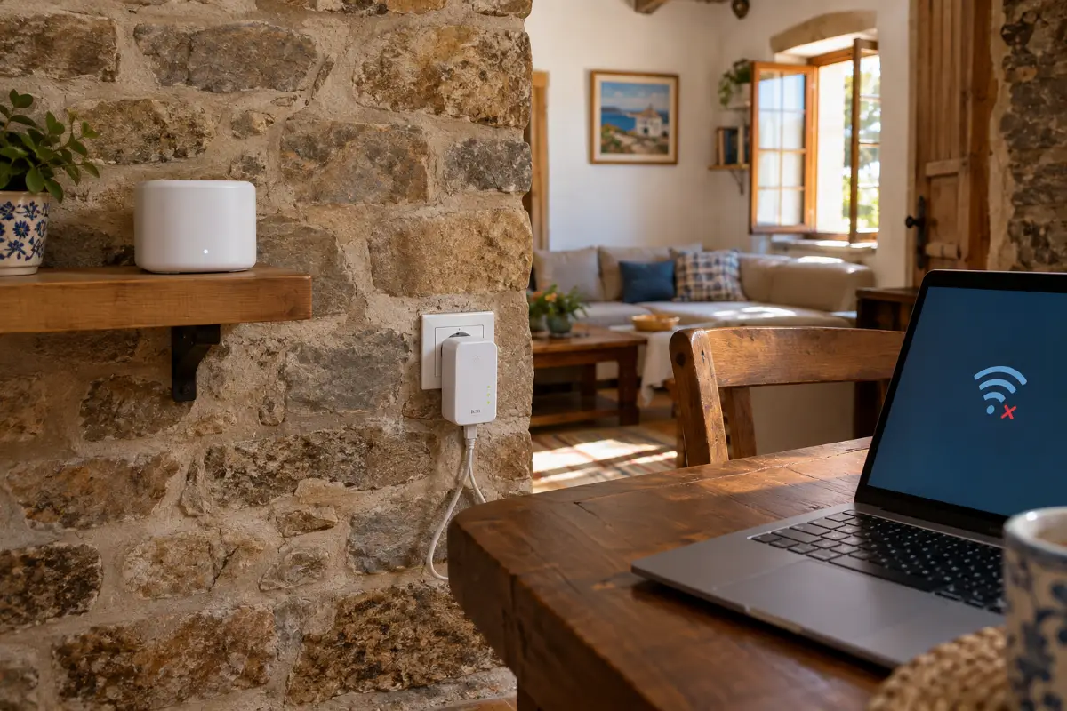 Σύγκριση Powerline και Mesh Wi-Fi για αδύναμο σήμα στο σπίτι